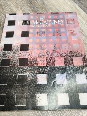 Paul McCartney World Tour Program Book • Vintage Beatles Collectible •